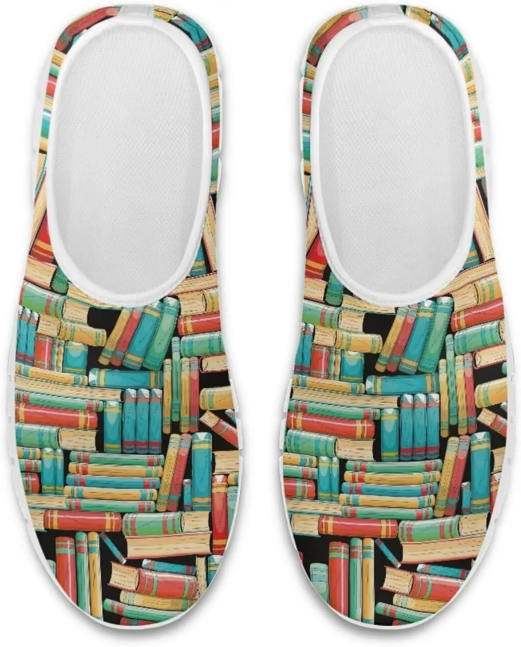 JoyLamoria Bright Blossom Walking Shoes Travel Clog Slip on Causal Loafer with Floral Print Fashion Sneakers for Men Women