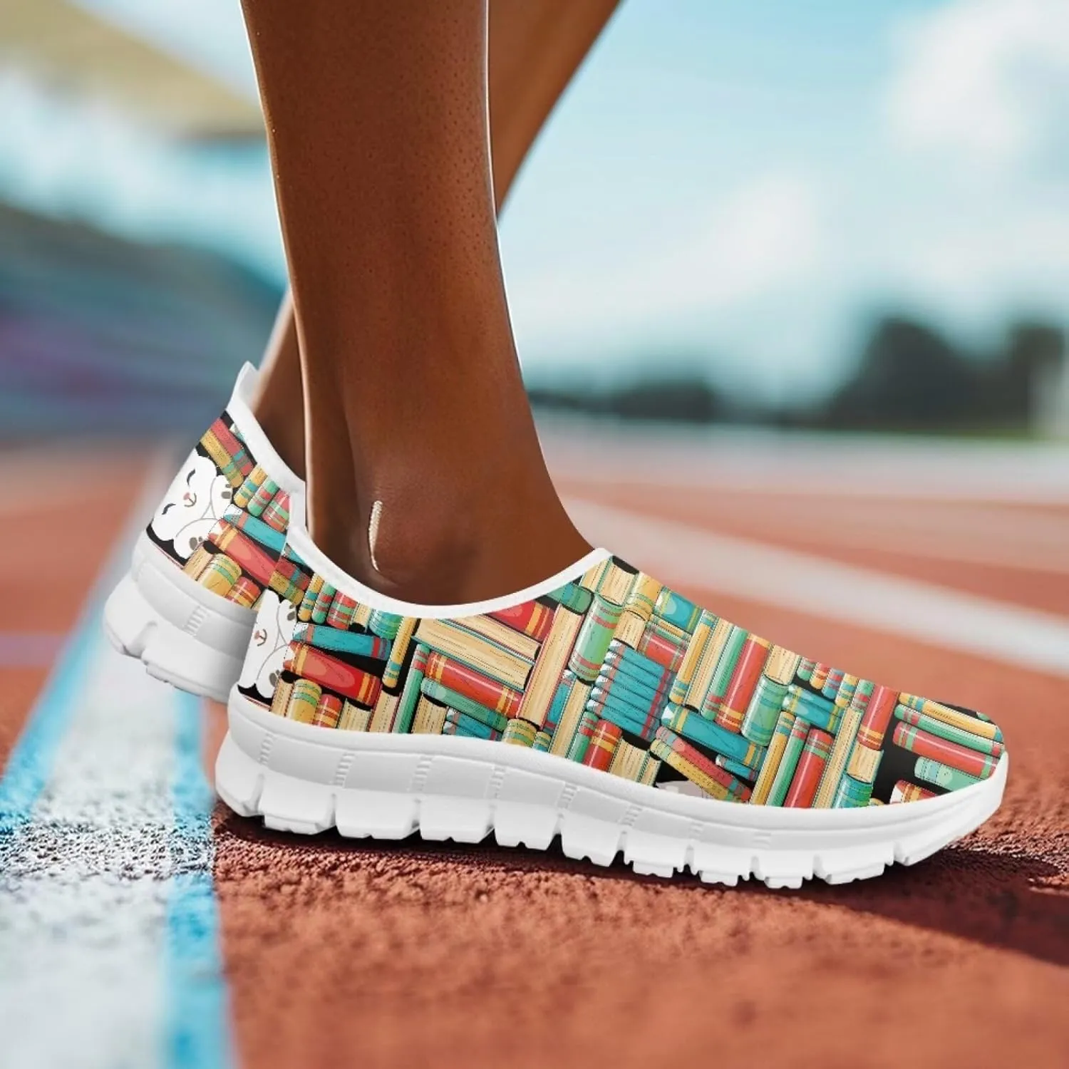 JoyLamoria Bright Blossom Walking Shoes Travel Clog Slip on Causal Loafer with Floral Print Fashion Sneakers for Men Women