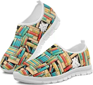 JoyLamoria Bright Blossom Walking Shoes Travel Clog Slip on Causal Loafer with Floral Print Fashion Sneakers for Men Women