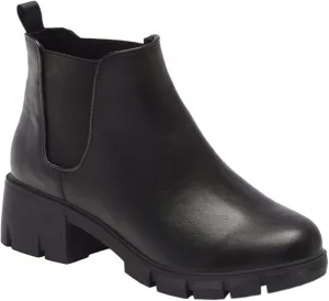 Juliet Holy Boys Girls Ankle Boots Platform Chunky Block Heel Slip On Lug Sole Chelsea Booties for Toddler Little Big Kid