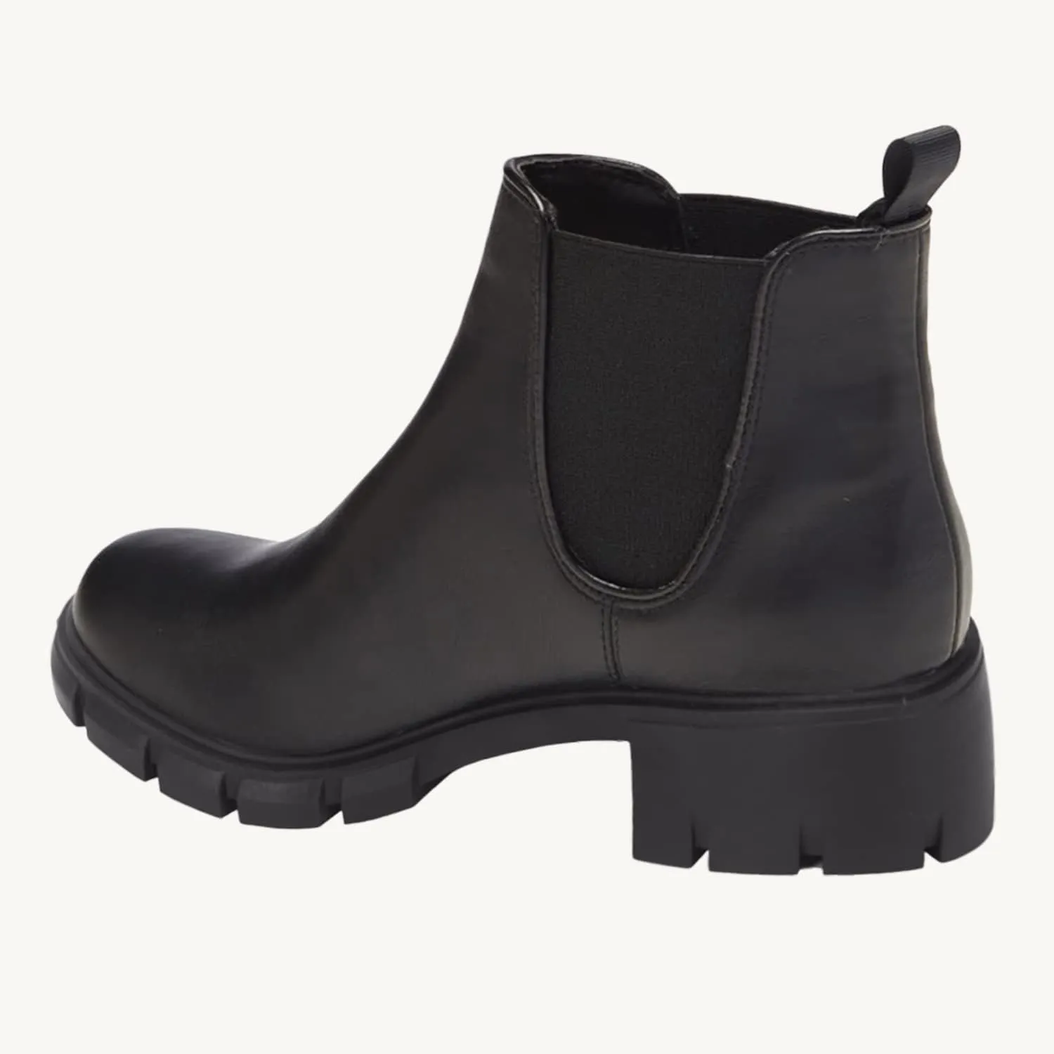 Juliet Holy Boys Girls Ankle Boots Platform Chunky Block Heel Slip On Lug Sole Chelsea Booties for Toddler Little Big Kid