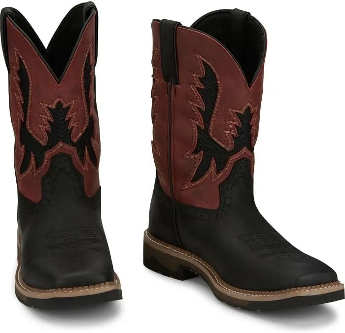 Justin Men's Bolt 11" Stampede Soft Toe Work Boot