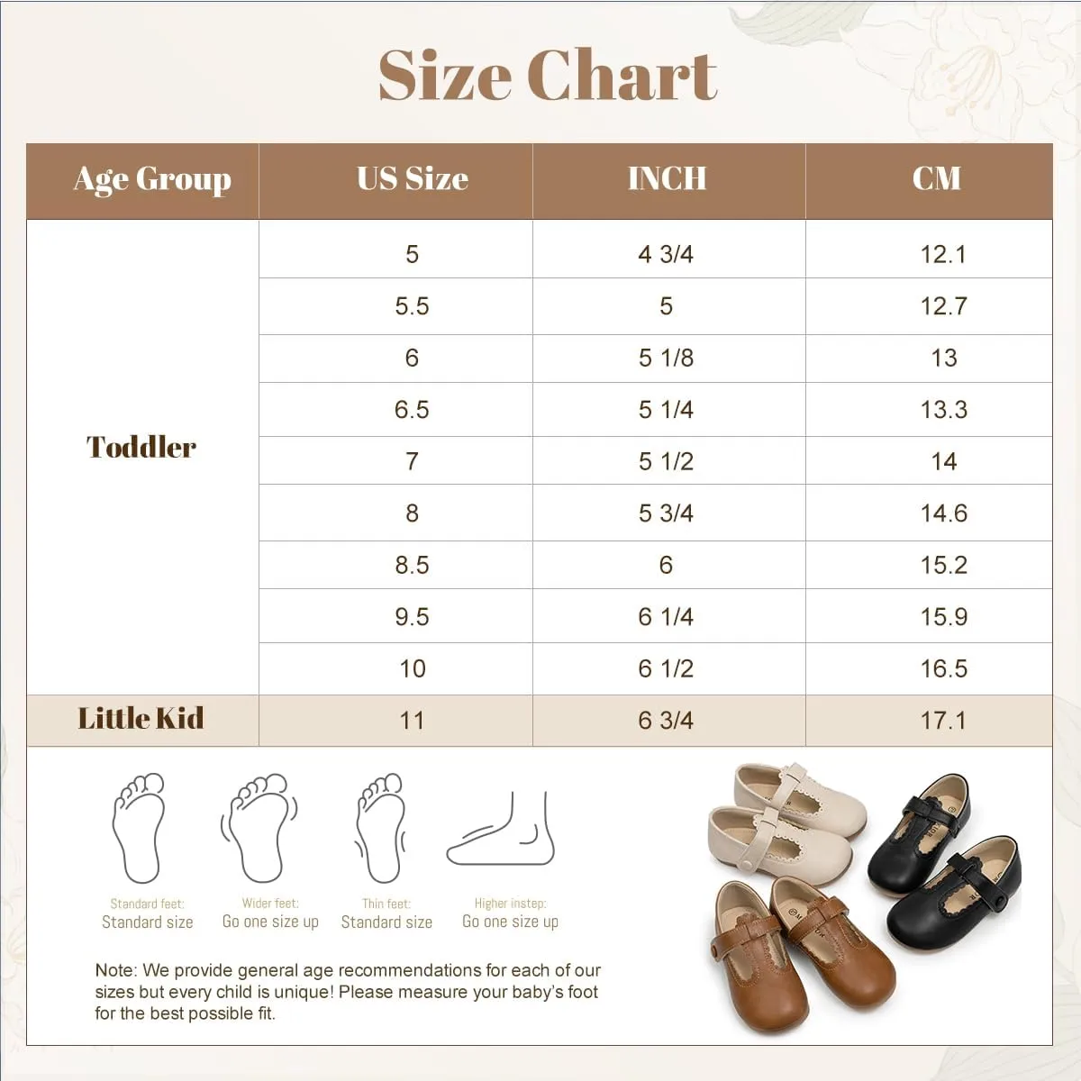 Kannior Toddler Little Girl Mary Jane Dress Shoes Wedding Baptism Princess Ballet Flats Easter Party School Bowknot Loafer Shoe