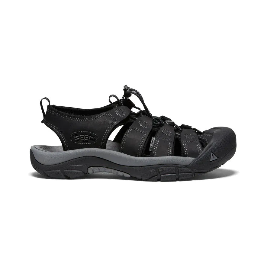 Keen Men's Newport Leather Black/Steel Grey