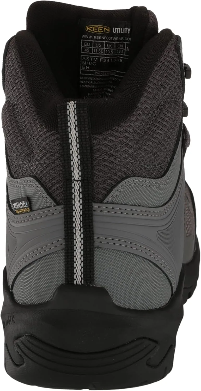 KEEN Utility Men's Reno Mid Height Composite Toe Flexible Waterproof Athletic Work Boots