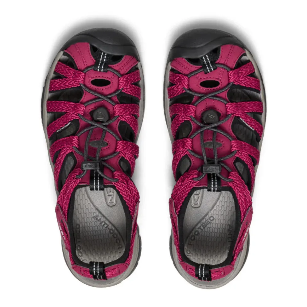 Keen Whisper Beaujolais/Black Sandal (Women's)