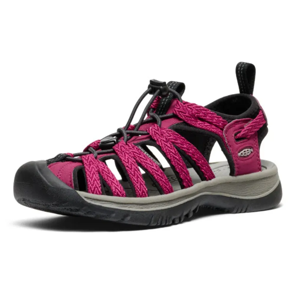 Keen Whisper Beaujolais/Black Sandal (Women's)