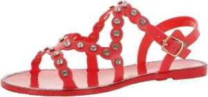 Kenneth Cole Women's Dahlia Jelly Jewel Sandal Flat Platform