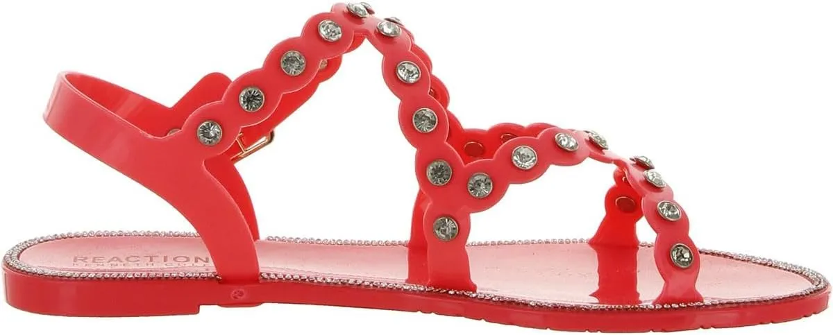 Kenneth Cole Women's Dahlia Jelly Jewel Sandal Flat Platform