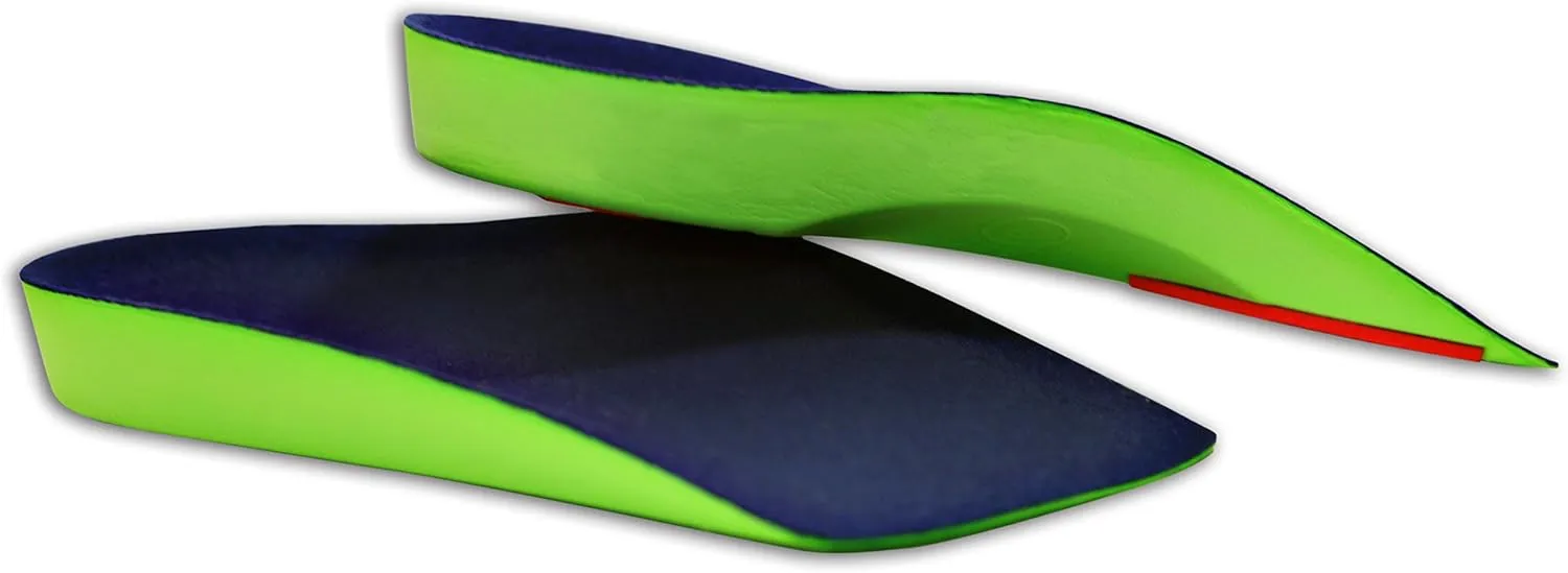 KidSole 3/4 Length Neon Shield Arch Support Insole for kids with foot pronation, flat feet, or any other undiagnosed arch support issues (Toddler Size US 10-13)
