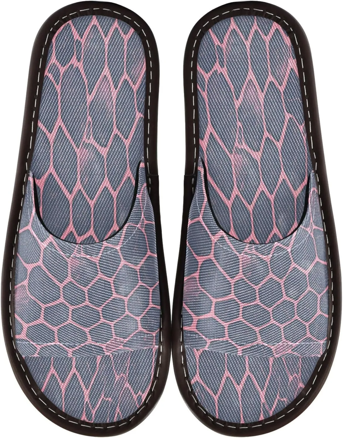 KLL Bathroom Shower Slippers Indoor Outdoor Summer Cozy Dorm Home Slides for Travel, Hotel, Party, Guests