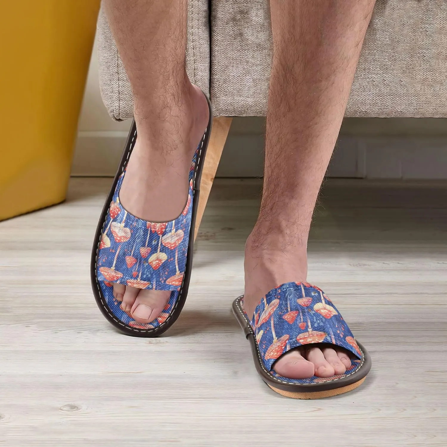 KLL Spa Slippers Indoor and Outdoor Ultralight Non-Slip Dorm Home Slides for Pool, Hotel, Travel