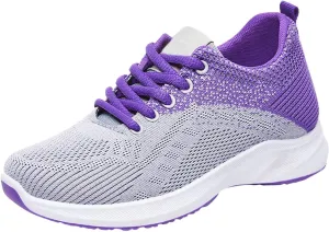 Kubbon Womens Sneakers Casual Walking Athletic Non Slip Sneakers Lightweight Fashion Sport Sneakers Light-Weight Mesh Athletic Style for Bowlers