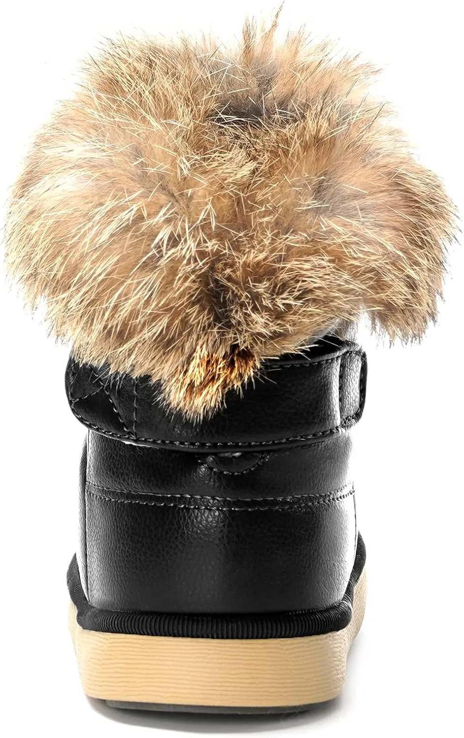 KVbabby Toddler boots Kids Snow Boots Girl's Warm Winter Boots Waterproof Boot PU Leather Non-slip