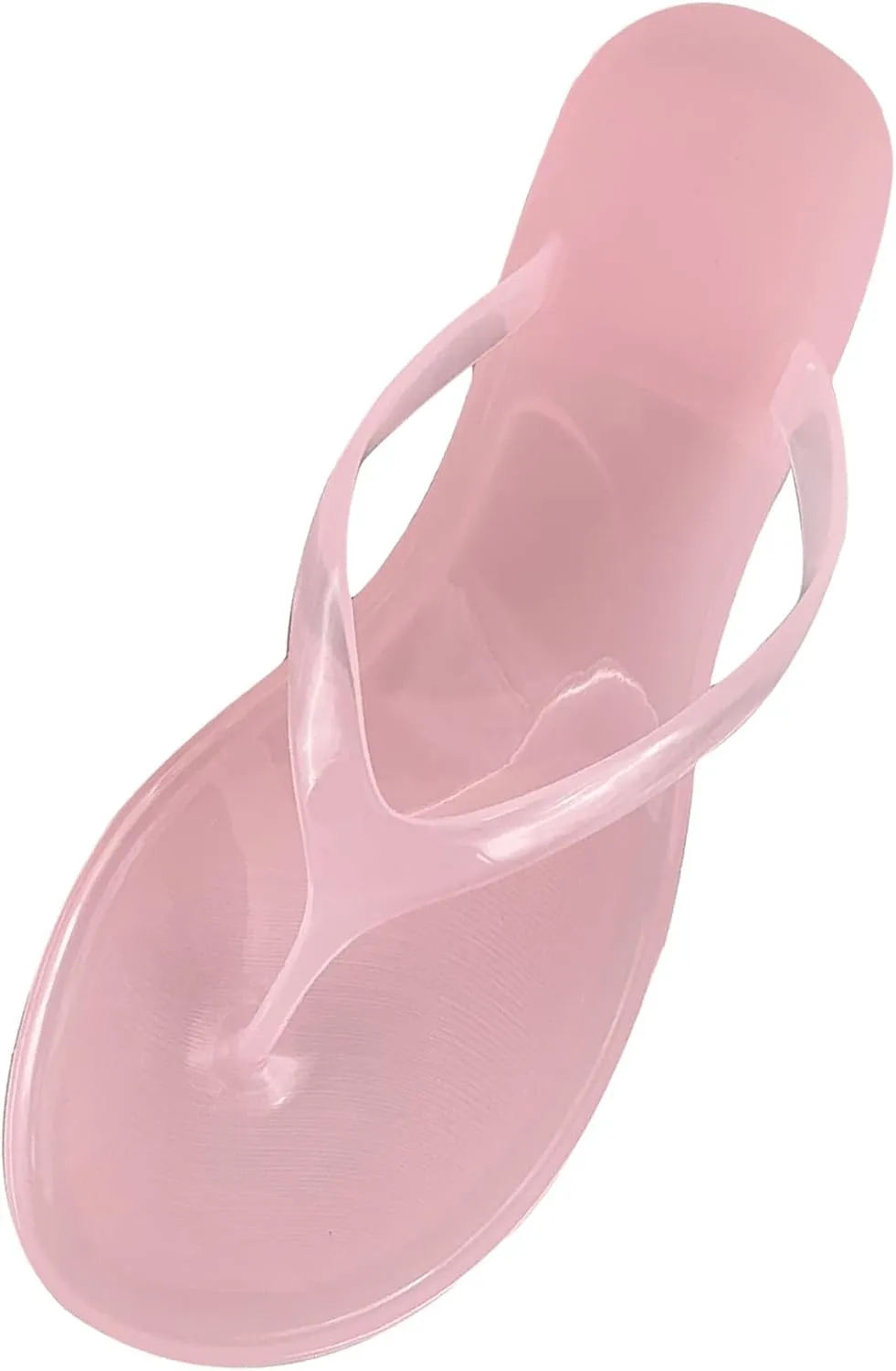 Ladies Summer Transparent Jelly Crystal Flat Bottom Toe Flip Microfiber Slippers Indoor Outdoor Slippers Women Summer