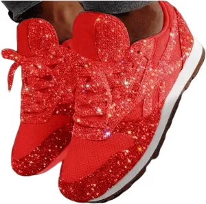 Ladmiple Shoes For Women Sneakers Trendy Walking Running Shoes Athletic Non Slip Fashion Slip On Comfort Platform Shoes