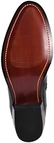 LIBERTYZENO Mens Chelsea Side Zipper Ankle Boots Snake Print Leather Retro Dress Boots
