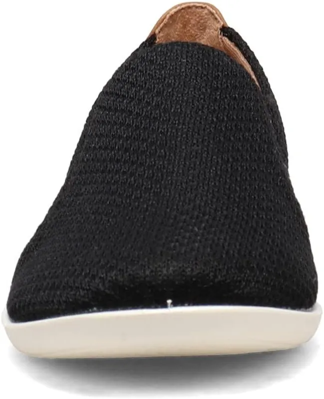 LifeStride Womens Next Level Slip-On Sneaker, Black, 9.5 US