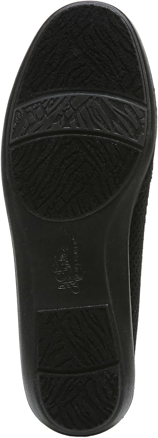 LifeStride Women's Next Level Slip-On Sneaker, Black/Black, 6.5
