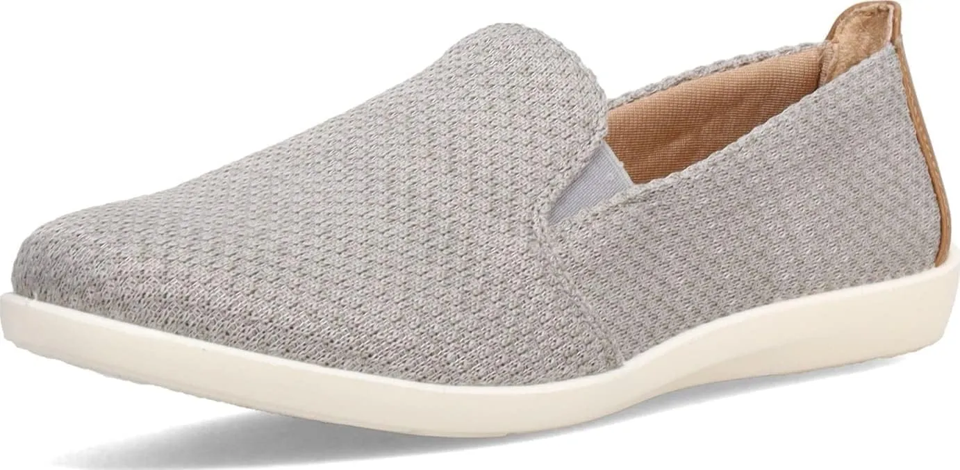 LifeStride Women's Next Level Slip-On Sneaker, Grey, 8 Wide