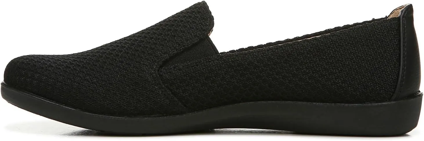 LifeStride Womens Next Level Sneaker, True Black, 6.5 US