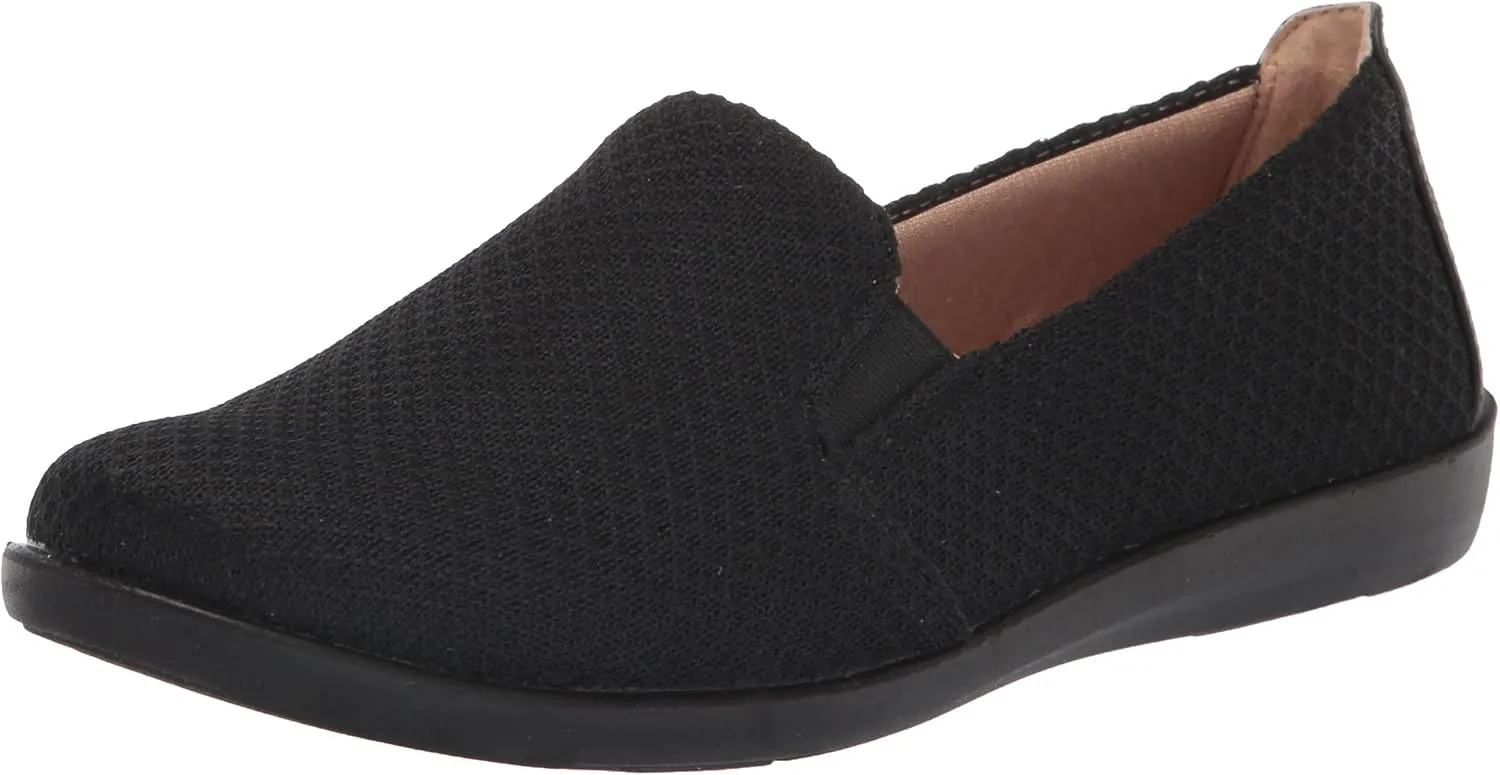 LifeStride Womens Next Level Sneaker, True Black, 6.5 US