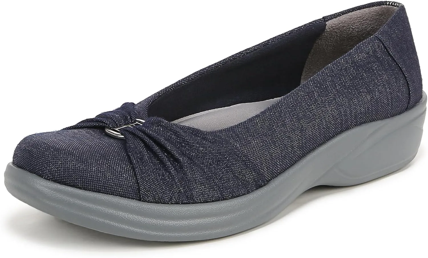 LifeStride Women's Paige Comfort Flat Loafer Navy Blazer 8 W