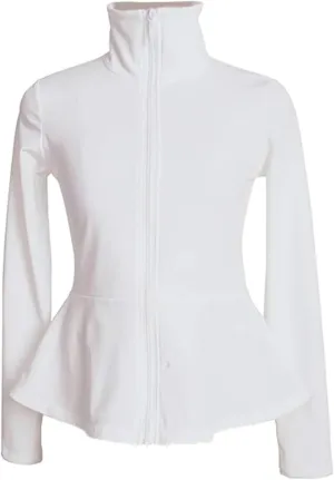 LIUHUO Figure Skating Skirt Girls Jackets White Ice Skating Dress Training Women Teens Competition Outwear