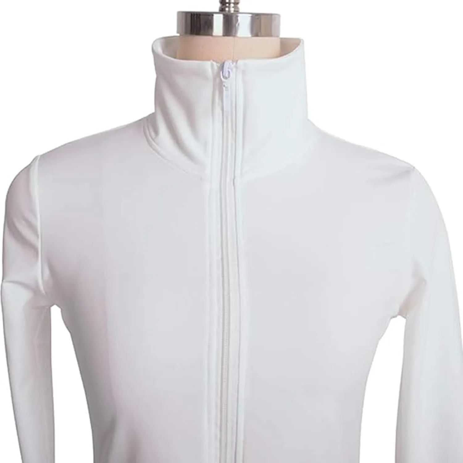 LIUHUO Figure Skating Skirt Girls Jackets White Ice Skating Dress Training Women Teens Competition Outwear