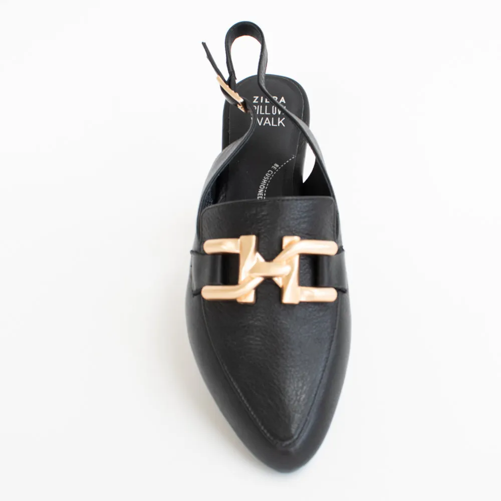 Lizzah Black Leather