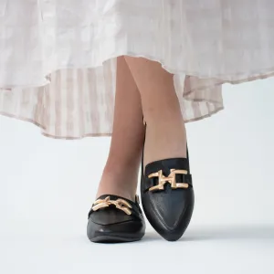Lizzah Black Leather