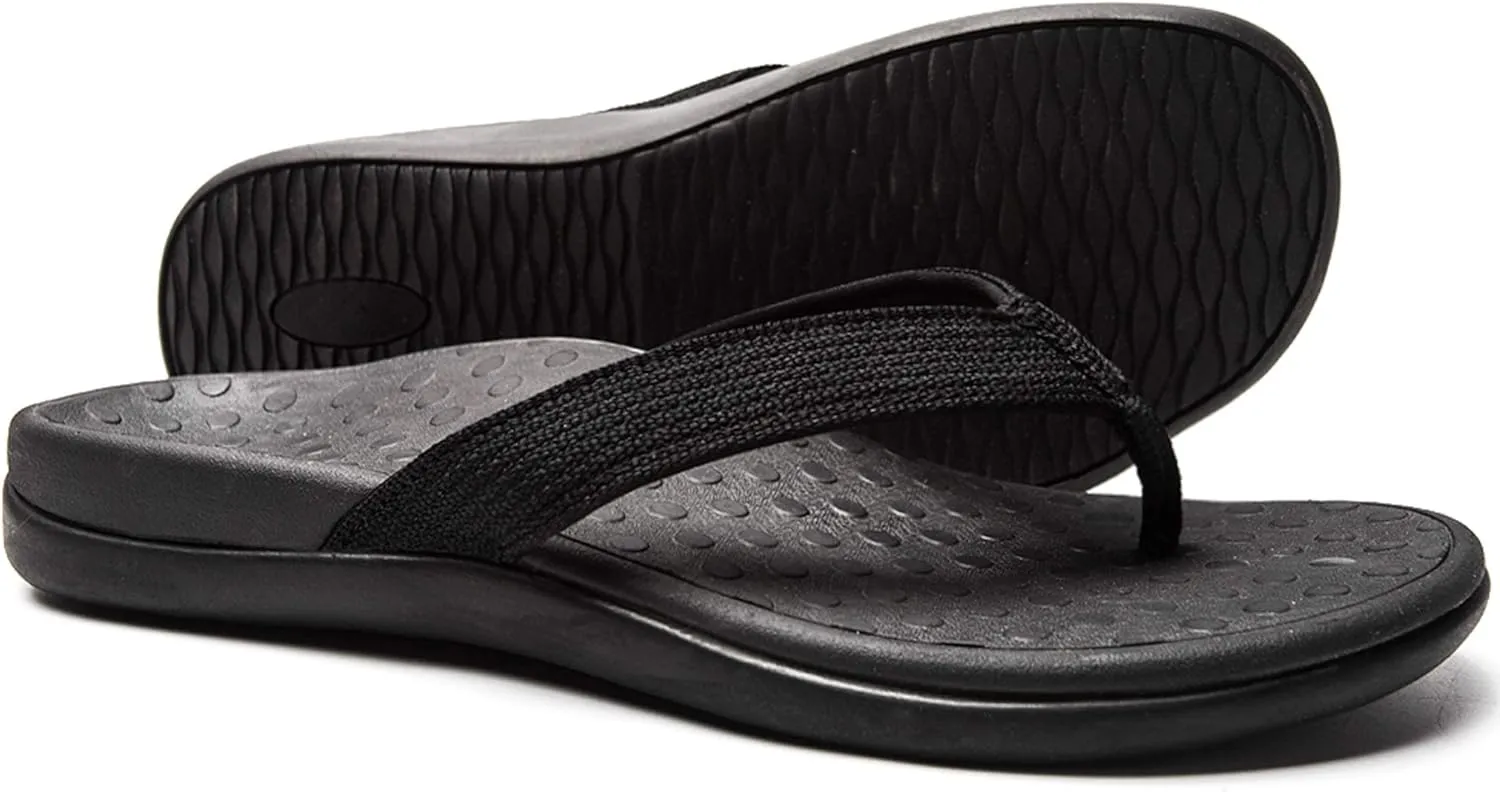 LLSOARSS Plantar Fasciitis Feet Sandal with Arch Support - Best Orthotic flip Flops for Flat Feet，Heel Pain- for Women