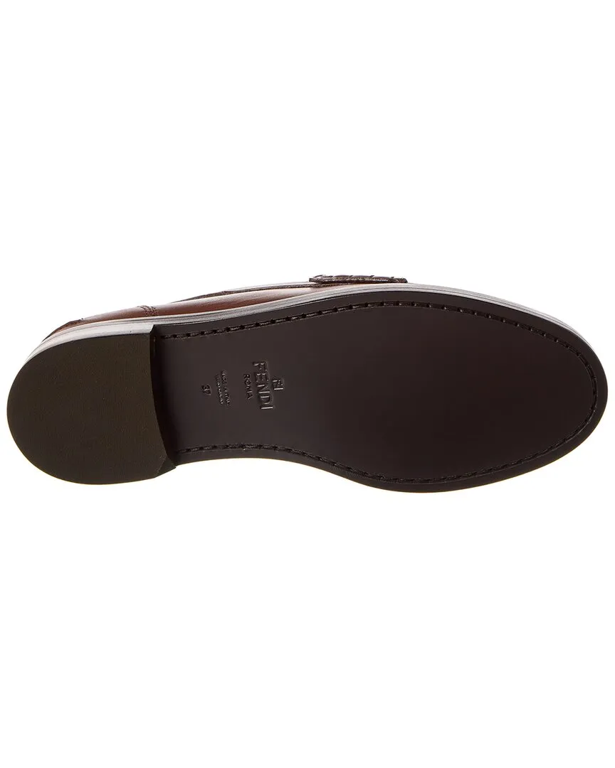 Loafer FENDI Baguette Leather Quick turnaround Express delivery