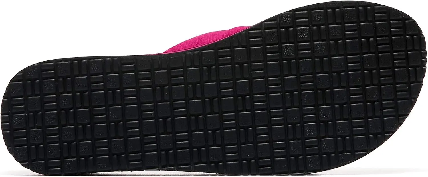 MAIITRIP Womens Comfortable Cloth Strap Flip Flops with Arch Support