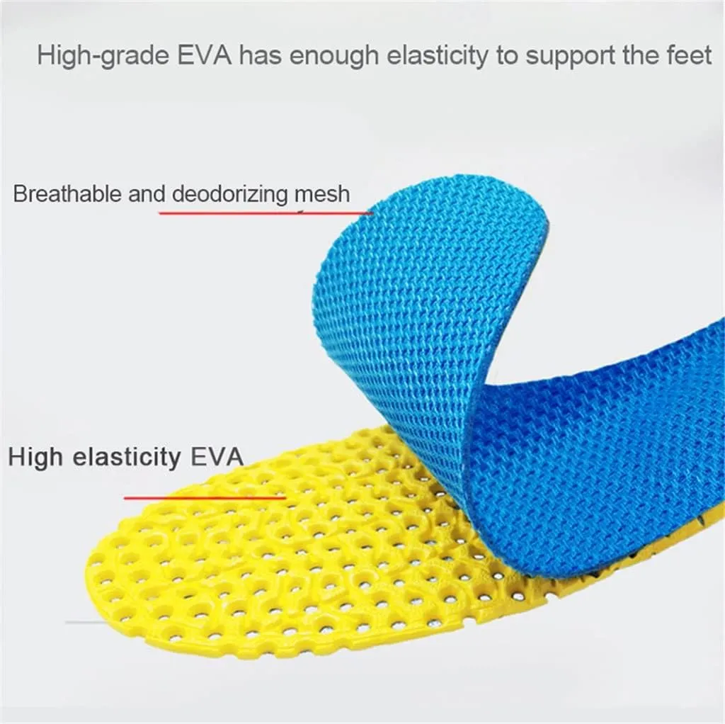 Memory Foam Insoles for Shoes Sole Mesh Deodorant Breathable Cushion Running Insoles for Feet Orthopedic Insoles(Medium)