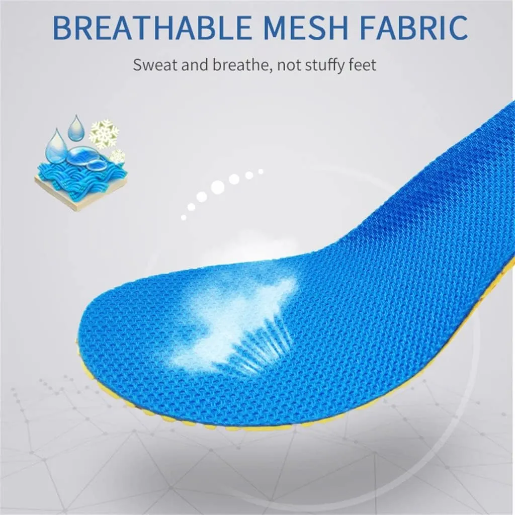 Memory Foam Insoles for Shoes Sole Mesh Deodorant Breathable Cushion Running Insoles for Feet Orthopedic Insoles(Medium)