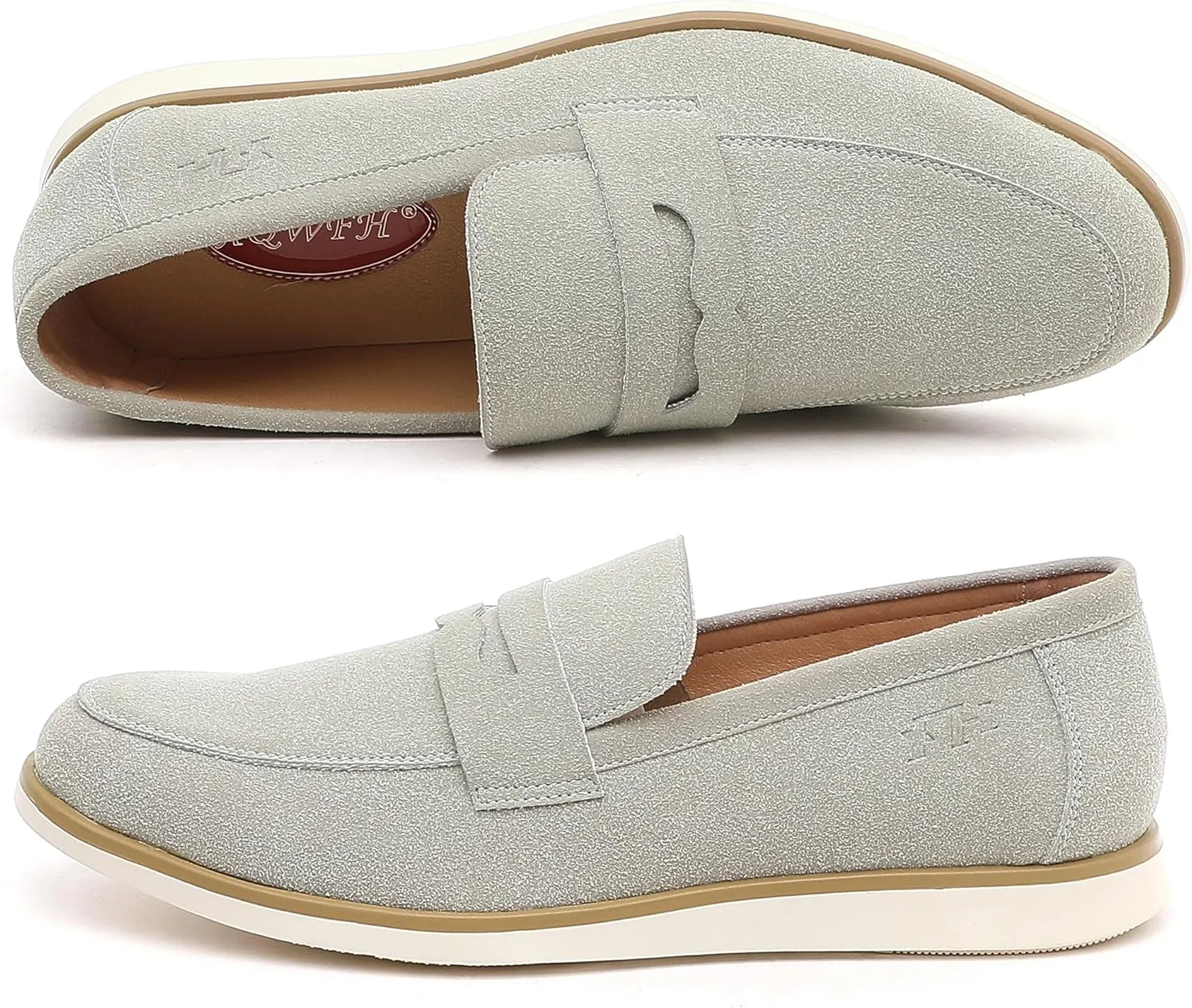 Men's Casual Loafers & Slip On Shoes Daily Commuting Comfortable Canvas Shoes Lightweight Non-Slip Walking Penny Shoes for Men