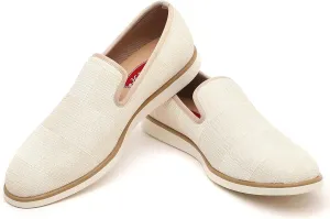 Men's Casual Loafers & Slip On Shoes Daily Commuting Comfortable Canvas Shoes Lightweight Non-Slip Walking Penny Shoes for Men