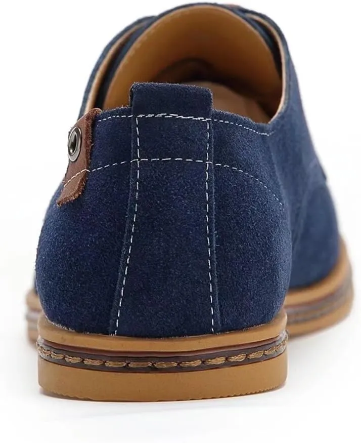 Men's Classic Leather Oxford Flat Heel Shoes
