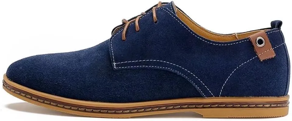 Men's Classic Leather Oxford Flat Heel Shoes
