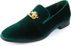 Men's Multiple Colors Penny Slip-on Velvet Loafer Cushioned Suede Tuxedo Dress Shoes Luxurious Smoking Slipper Party Prom Wedding Shoes Comfortable Lightweight