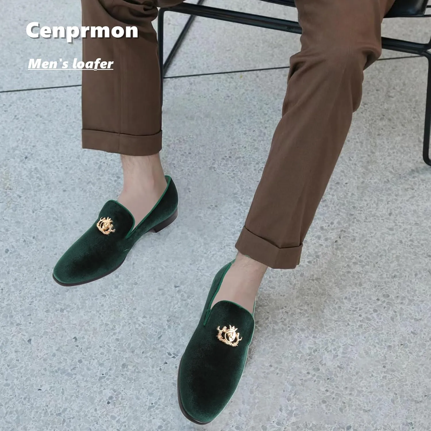 Men's Multiple Colors Penny Slip-on Velvet Loafer Cushioned Suede Tuxedo Dress Shoes Luxurious Smoking Slipper Party Prom Wedding Shoes Comfortable Lightweight