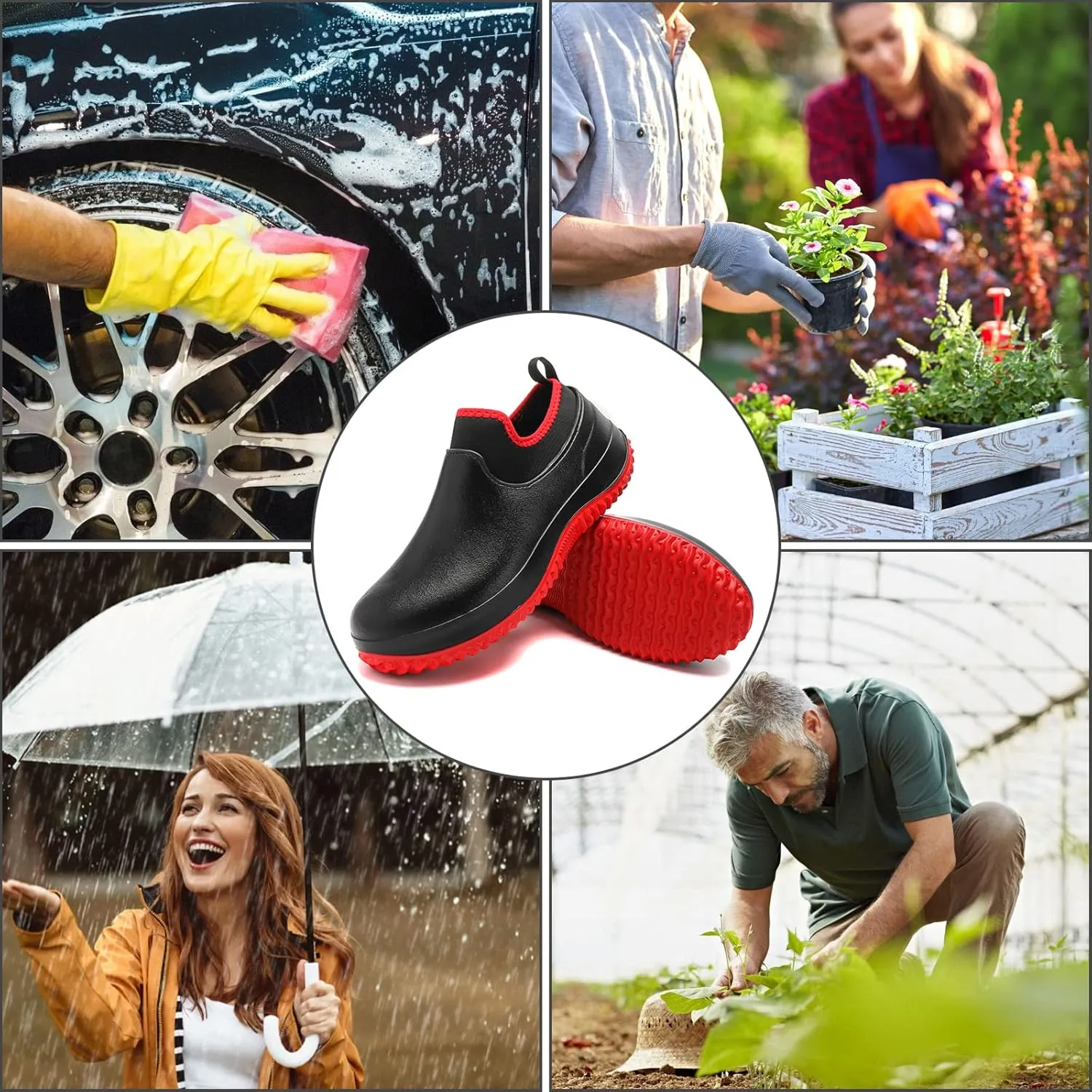 Men’s Waterproof Rain Boots Women’s Rubber Garden Shoes Neoprene Hunting Boot