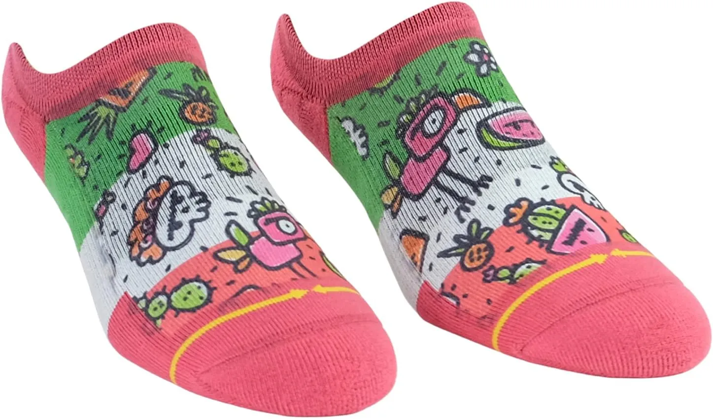 MERGE4 Walmazan Frida Dreams No Show Socks for Men and Women Compression Non Slip Colorful Ankle Socks