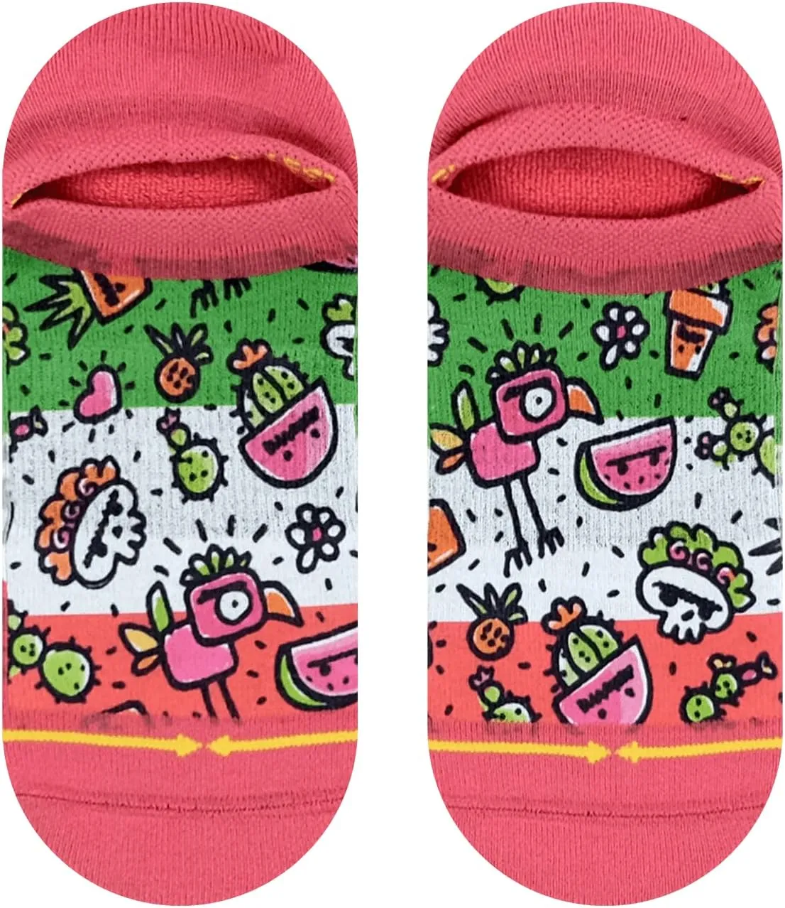 MERGE4 Walmazan Frida Dreams No Show Socks for Men and Women Compression Non Slip Colorful Ankle Socks