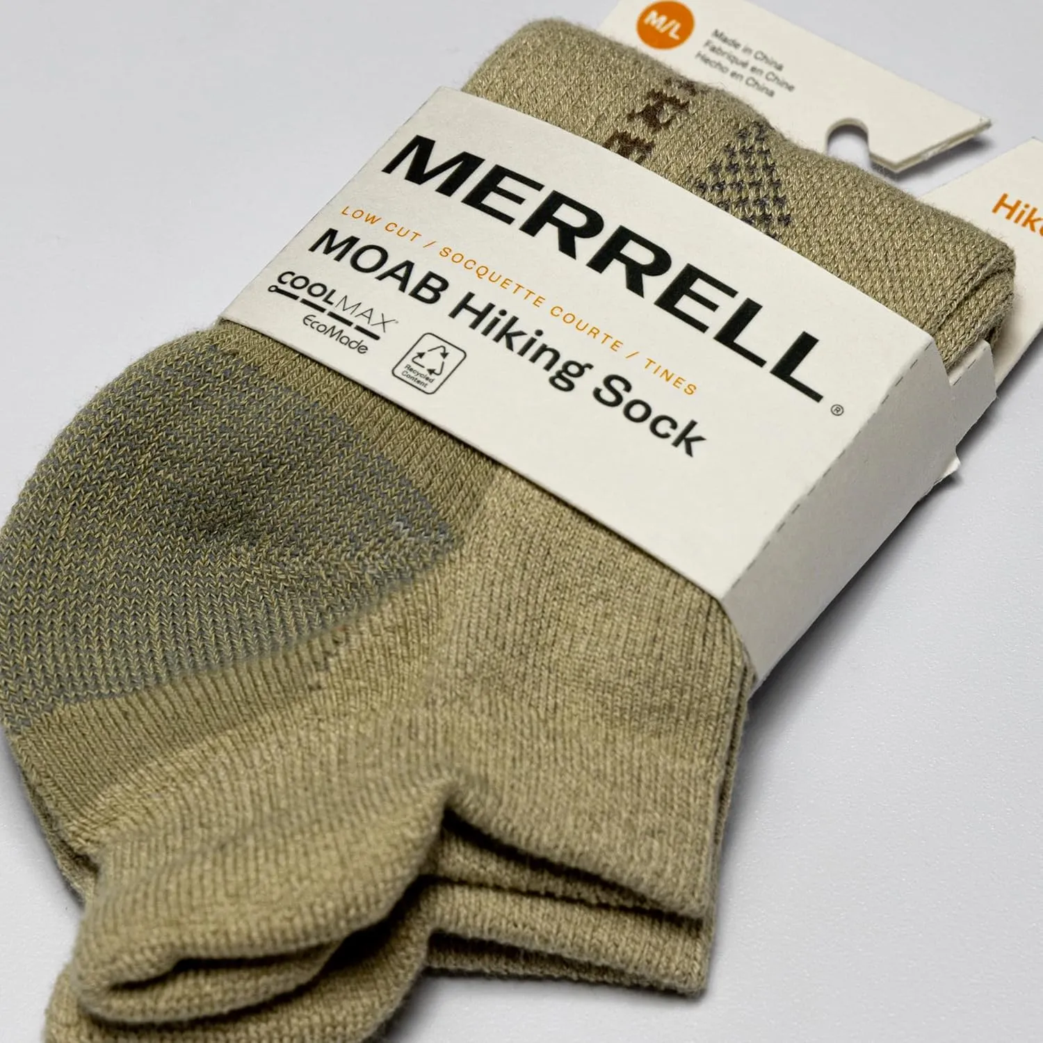 Merrell Men's and Women's MOAB Hiking Mid Cushion Socks - Moisture Wicking & Arch Support