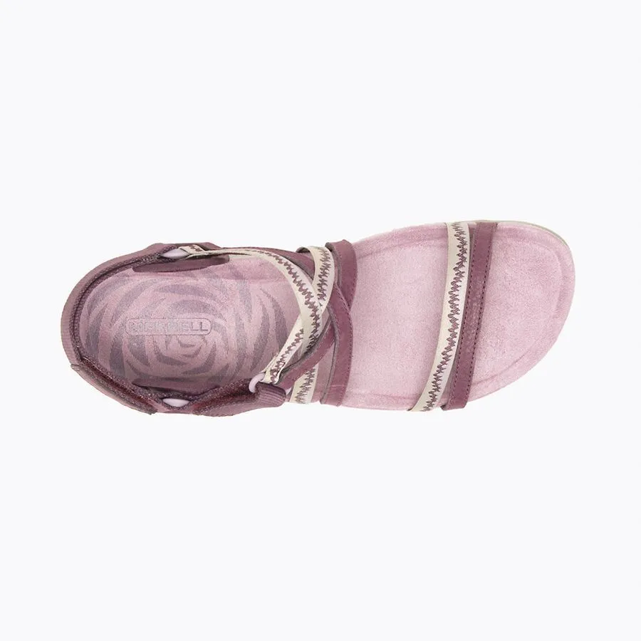 Merrell Women's Terran 3 Cush Lattice Medium Width Burgundy Leather J005662