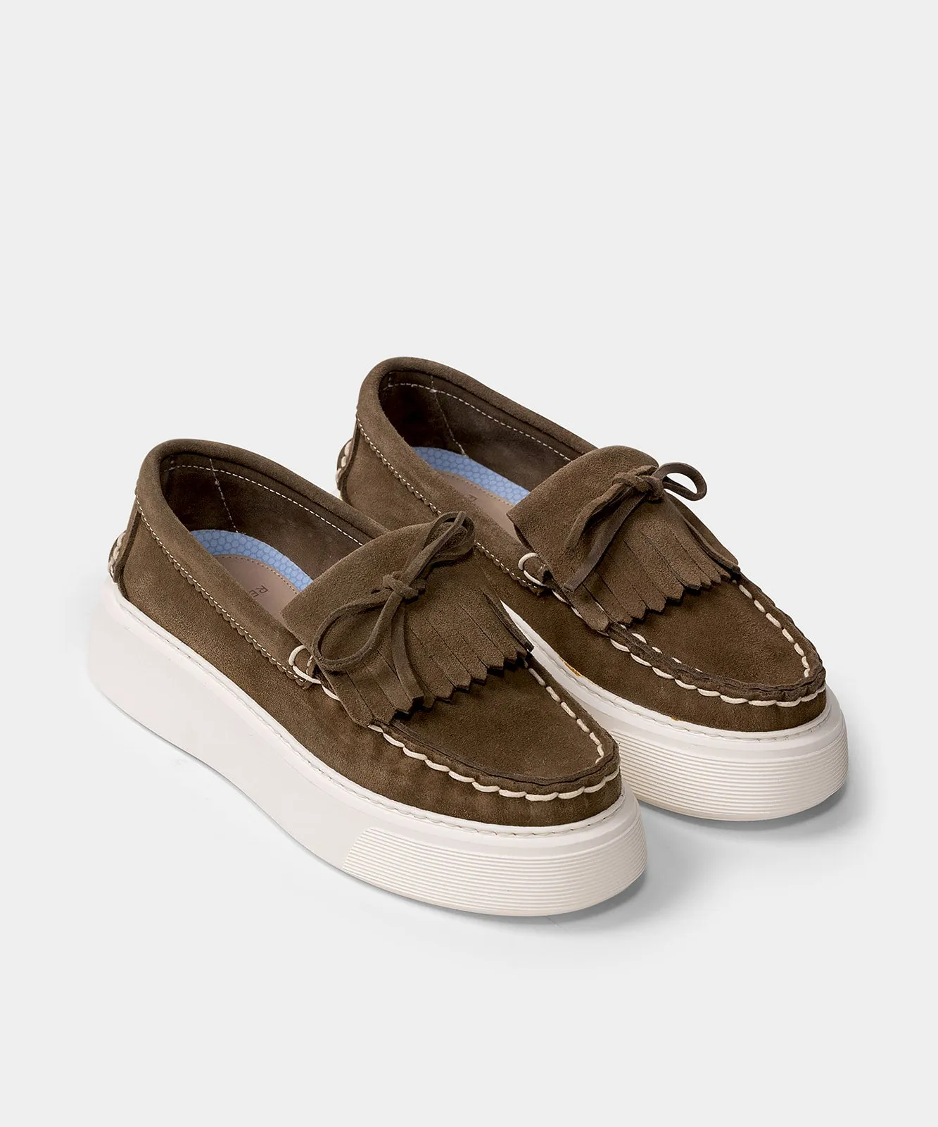 Mika Loafer Olive Green Suede (W)