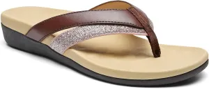 MISF Women's Orthotic Flip Flops Arch Support Thong Sandals for Plantar Fasciitis Flat Feet Comfortable Walking Slippers