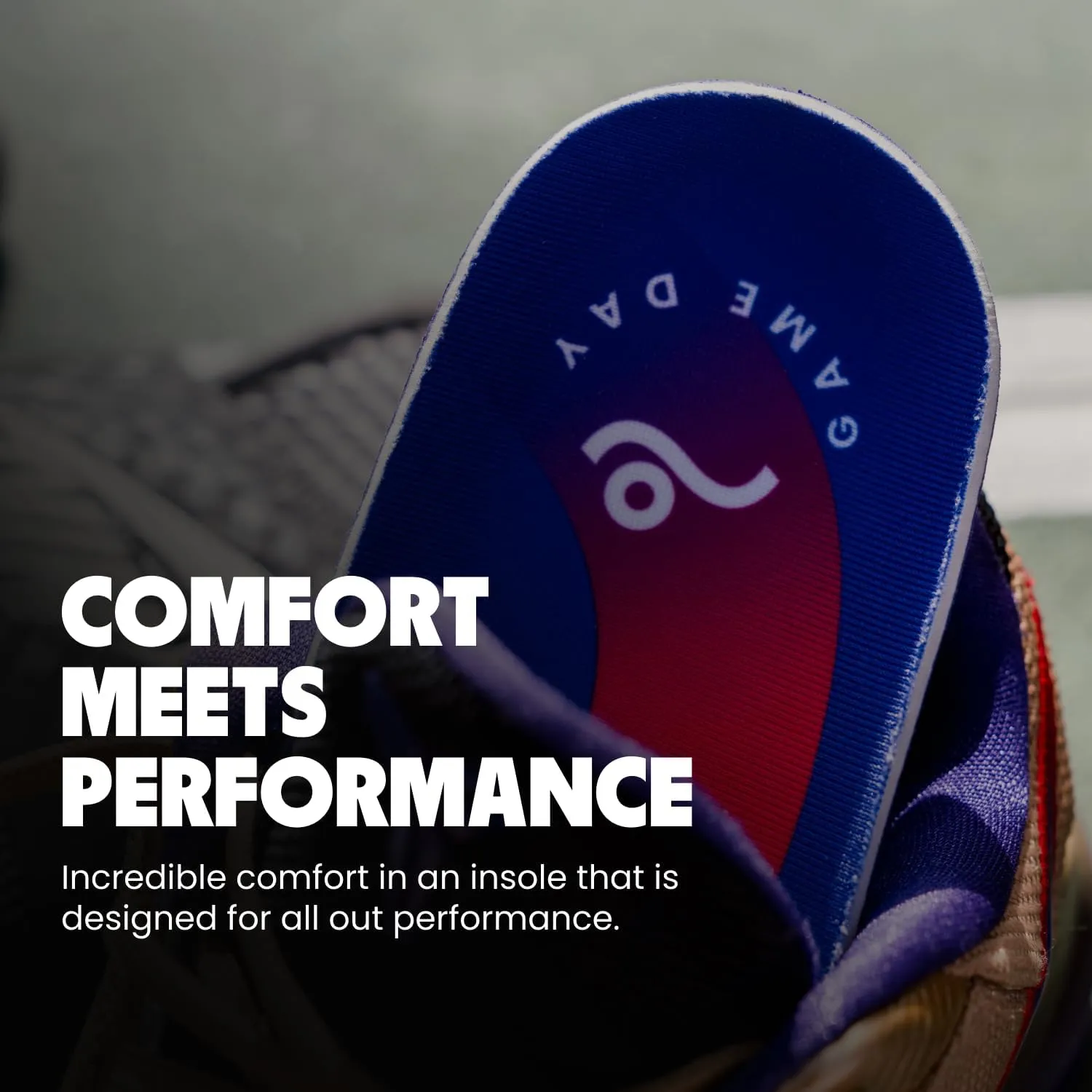 MOVE Game Day - All-Purpose Support Insoles - Plantar Fasciitis, Running, Shock Absorption, Flat Feet, Arch Support, Basketball, Active Lifestyle, Walking and Athletics (M 4-4.5 / WM 5.5-6)